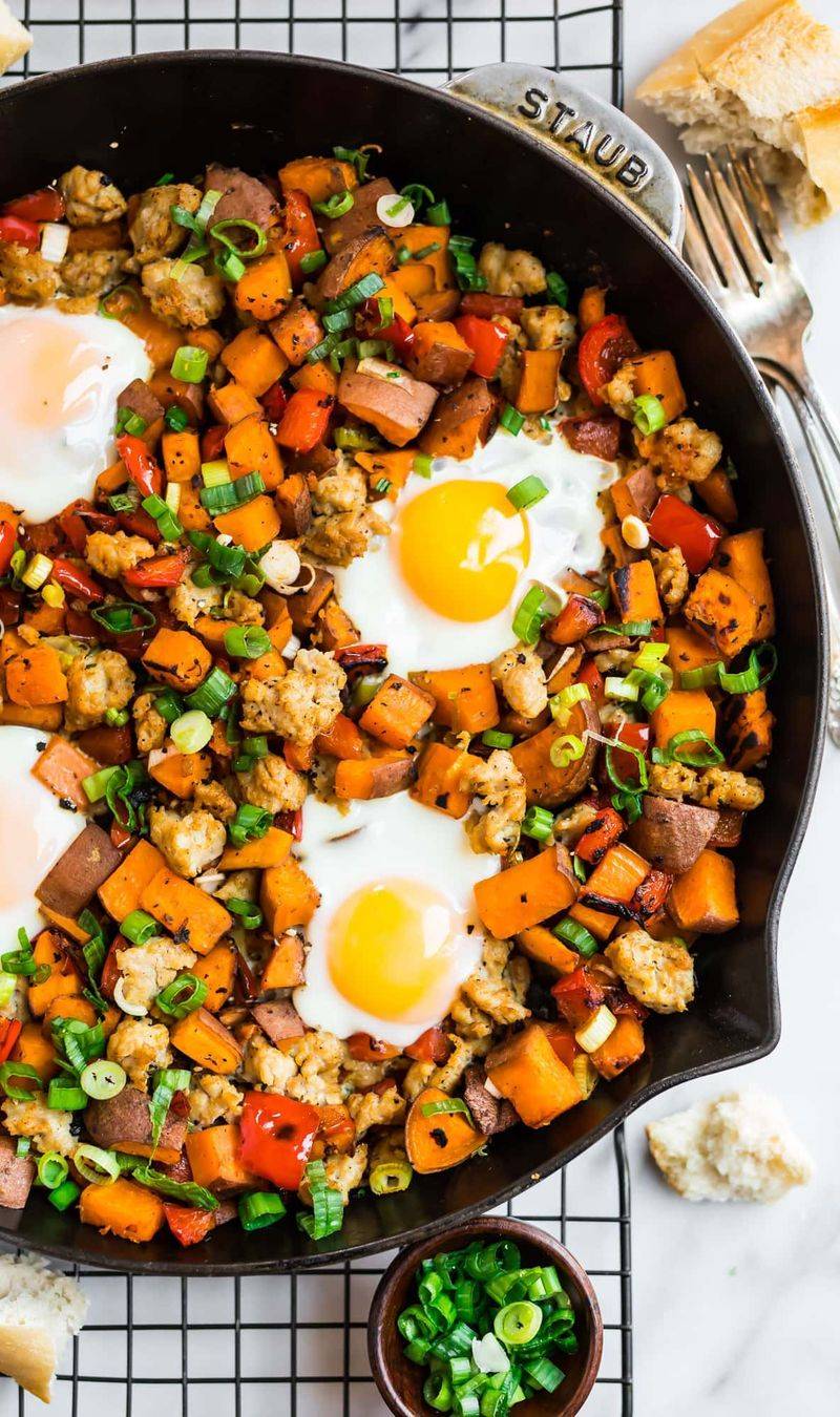 Sweet Potato Hash With Eggs