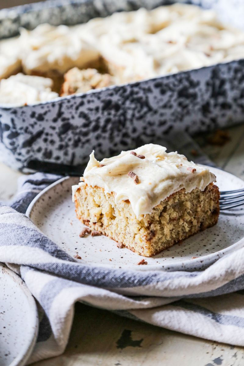 Banana Cake With Brown Butter Glaze