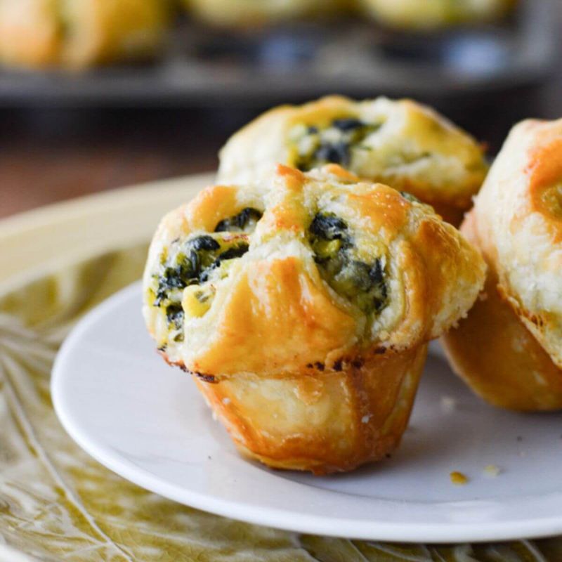 Mini Spinach Feta Puffs