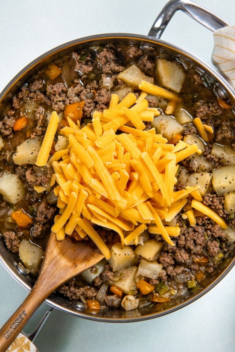 Cheeseburger Potato Skillet