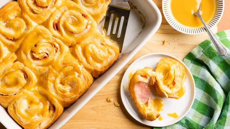 Ham and Cheese Crescent Bake