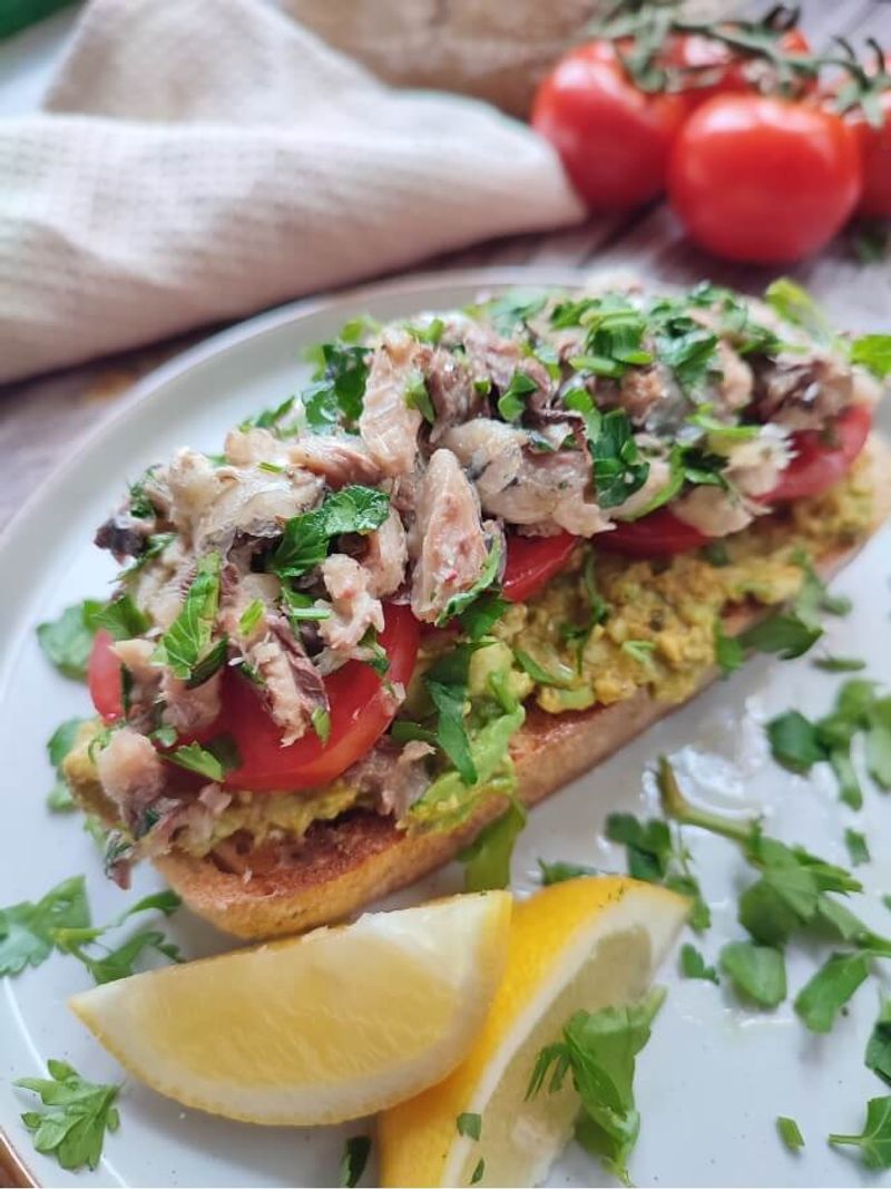 Sardine Avocado Toast Lite