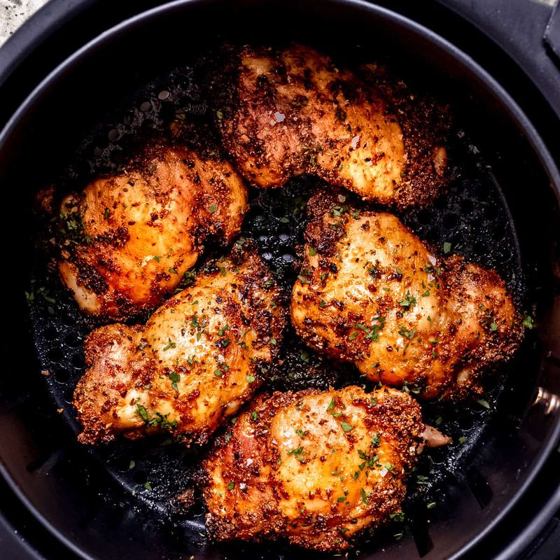 Air Fryer Chicken Thighs (Crispy Skin Style)
