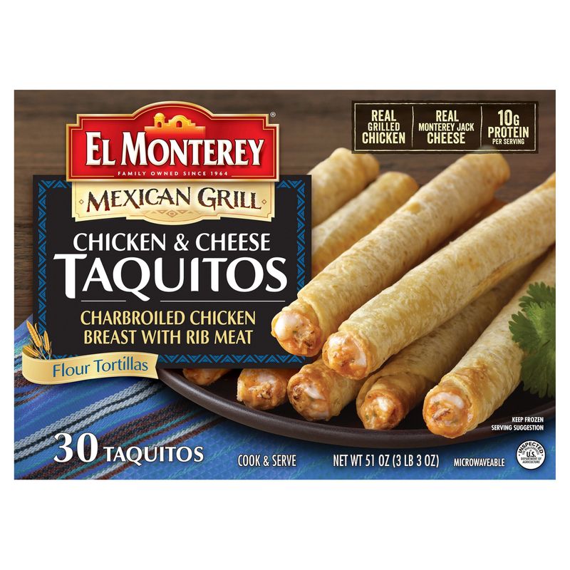 El Monterey “Mexican Grill” Chicken & Cheese Taquitos