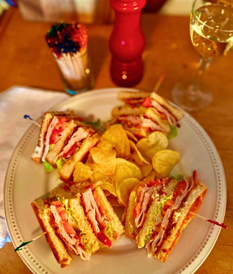 Turkey Club With Real Toothpicks