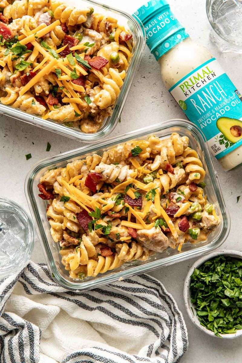 One-Pot Chicken Bacon Ranch Pasta