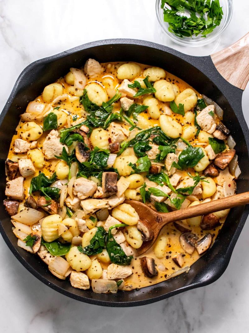 Chicken and Cauliflower Gnocchi Skillet