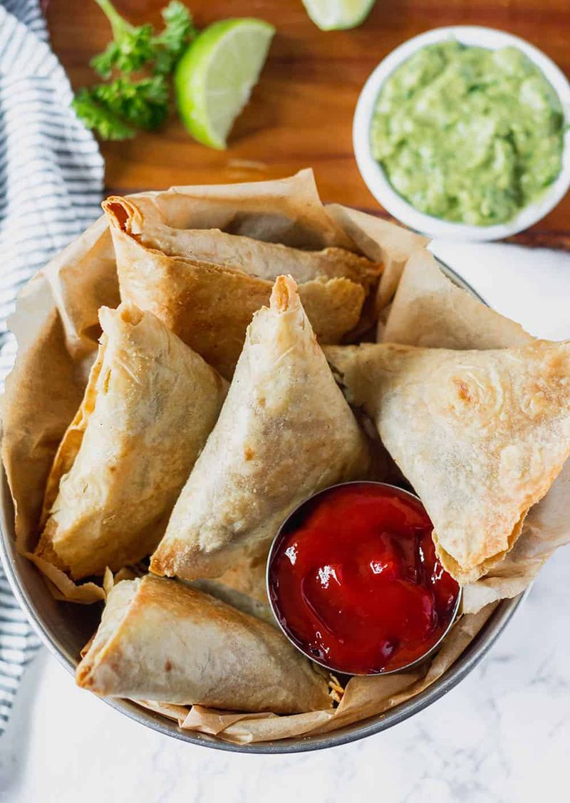 Tortilla Samosa Pockets