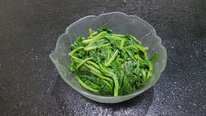 Blanch bitter greens