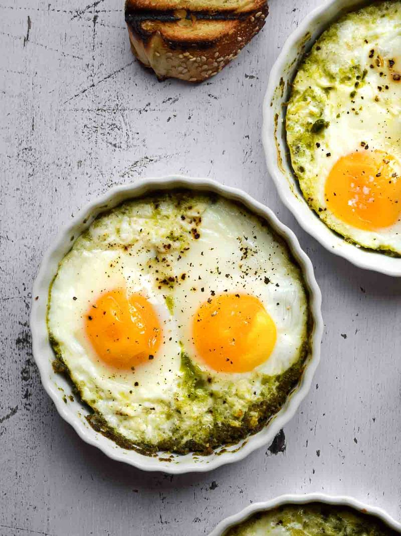 Pesto Eggs (Scramble Or Fried)