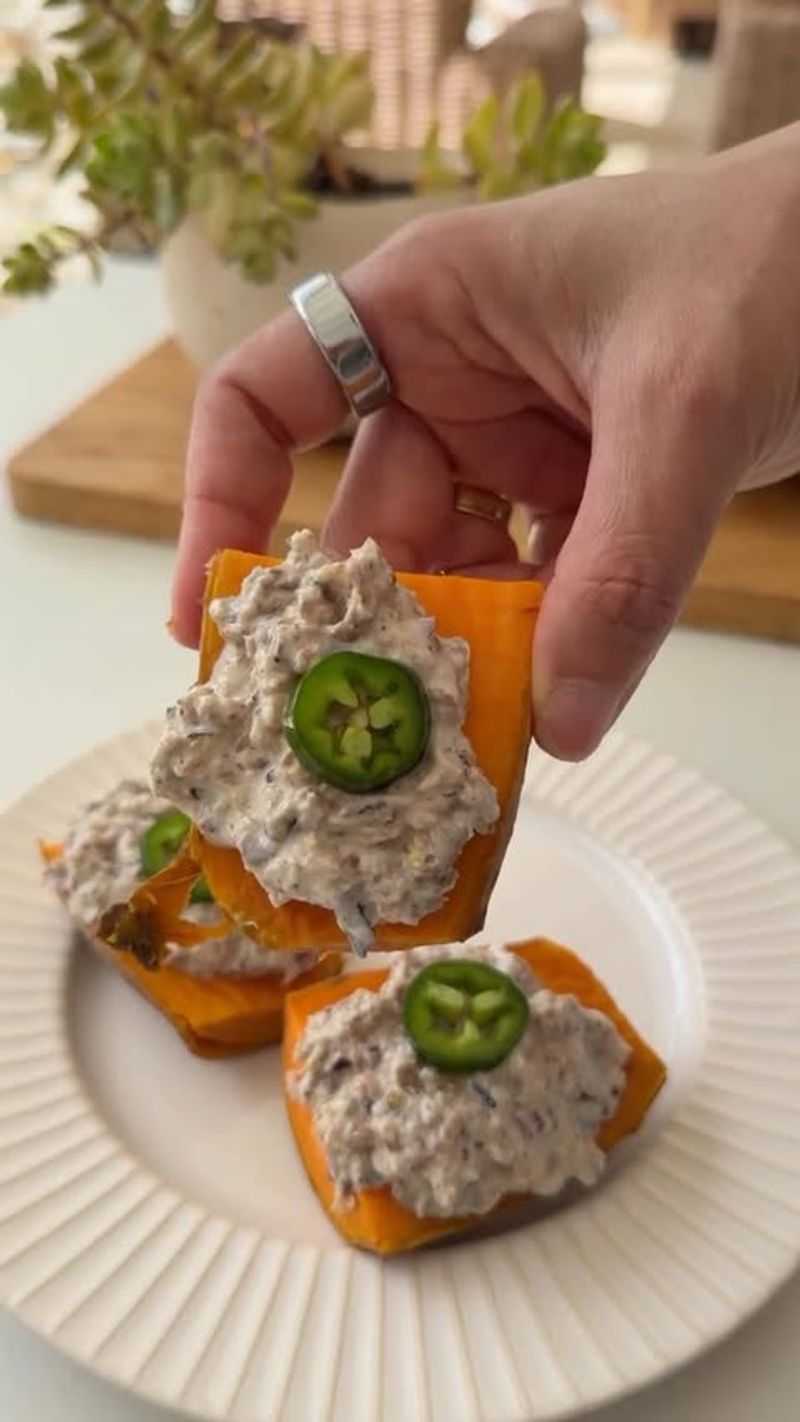 Sardines On Crackers With Toppings