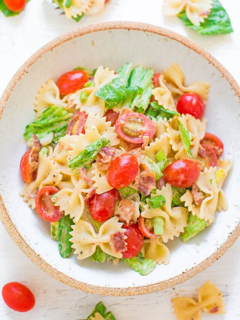 BLT Pasta Salad (No Stove Version)