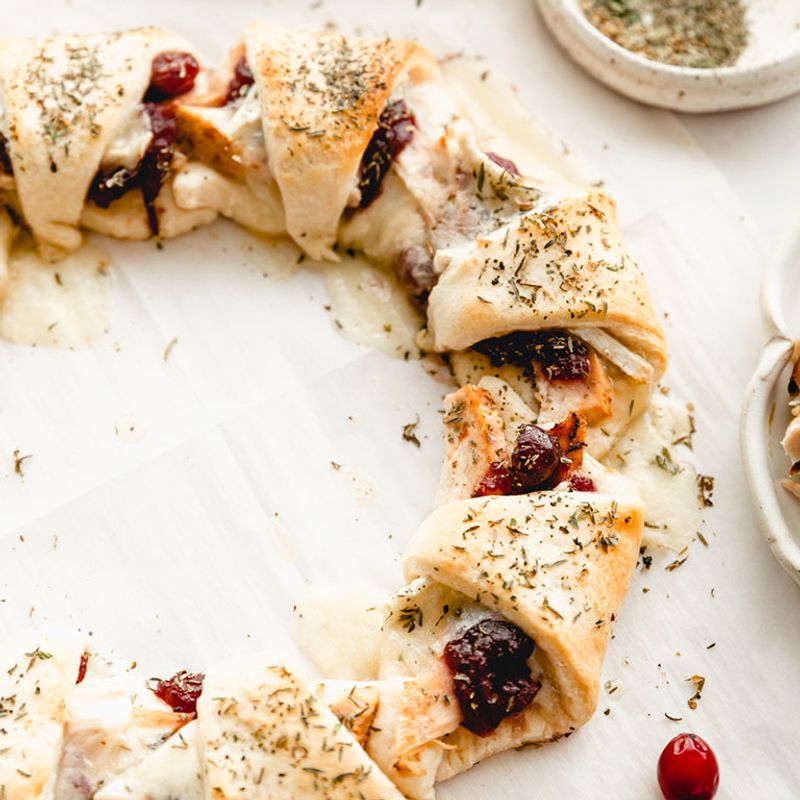 Brie and Cranberry Crescents