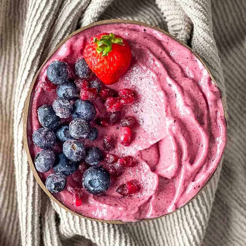 Frozen Fruit And Yogurt Soft Serve Bowl