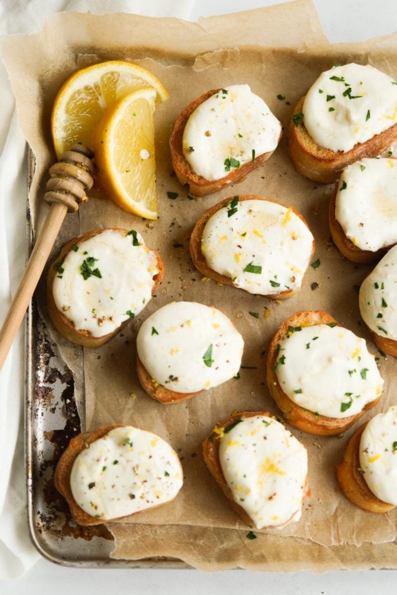 Whipped Ricotta Crostini