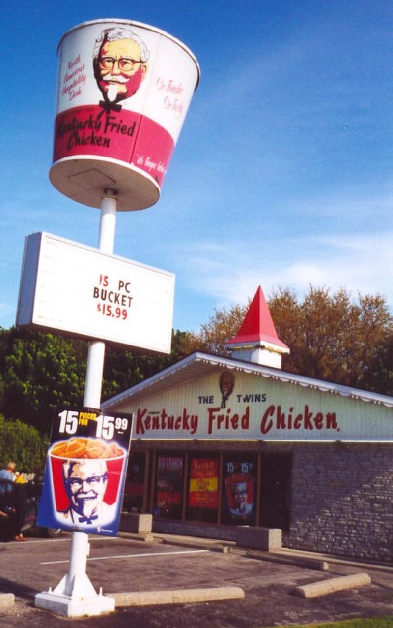 The Historic Bucket-Sign KFCs – Small-Town America