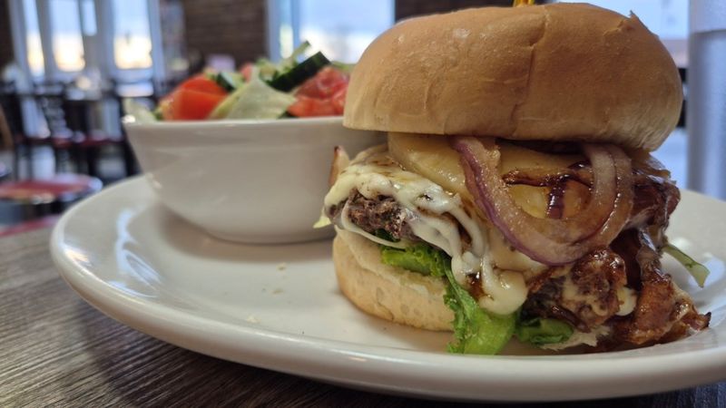 Pineapple Char Burger at Sunbeam Shack