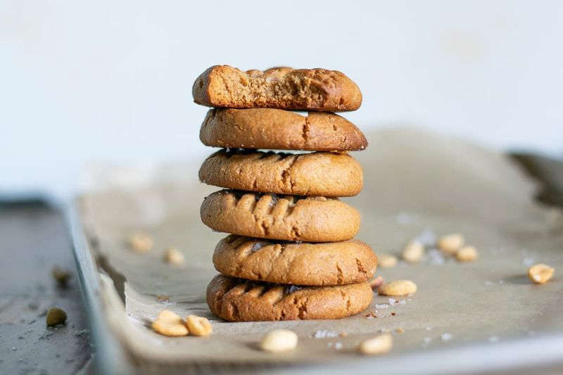 Peanut Butter + Egg Cookies (classic, crisscross top)
