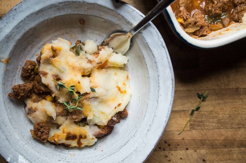 Hunters’ Pie With Bison and Mushrooms