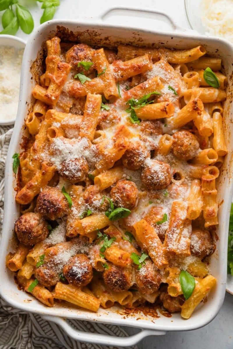 Rigatoni with Meatballs