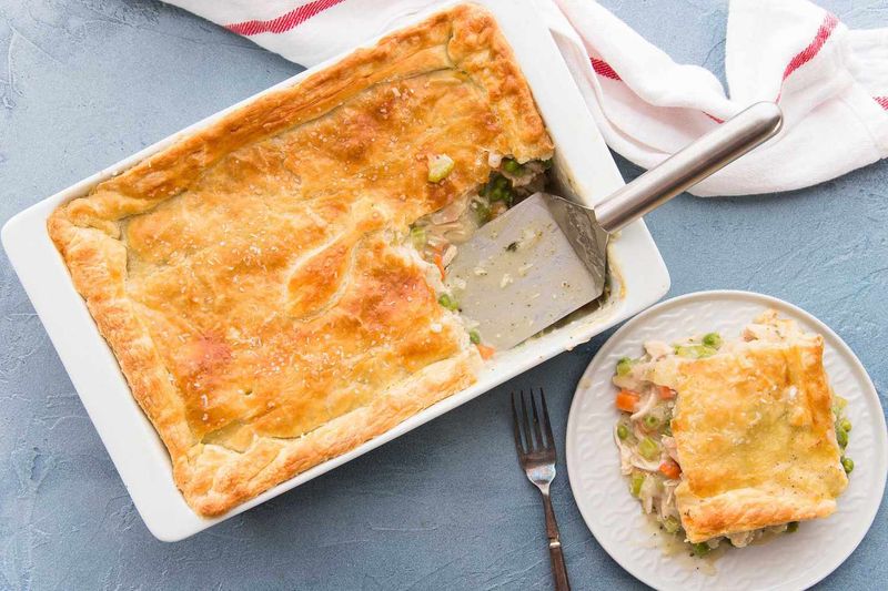 Chicken Pot Pie Squares