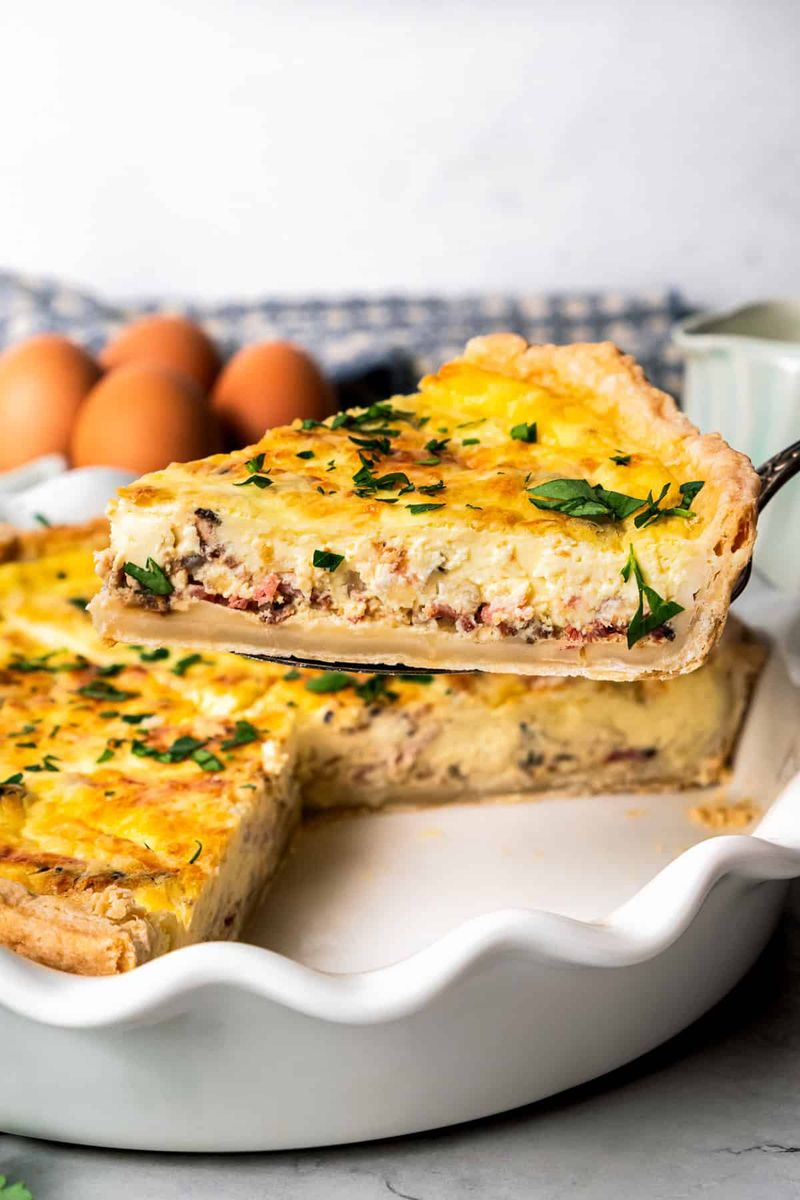 Season the custard itself