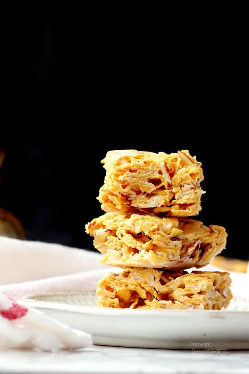 Honey Almond Cornflake Bars