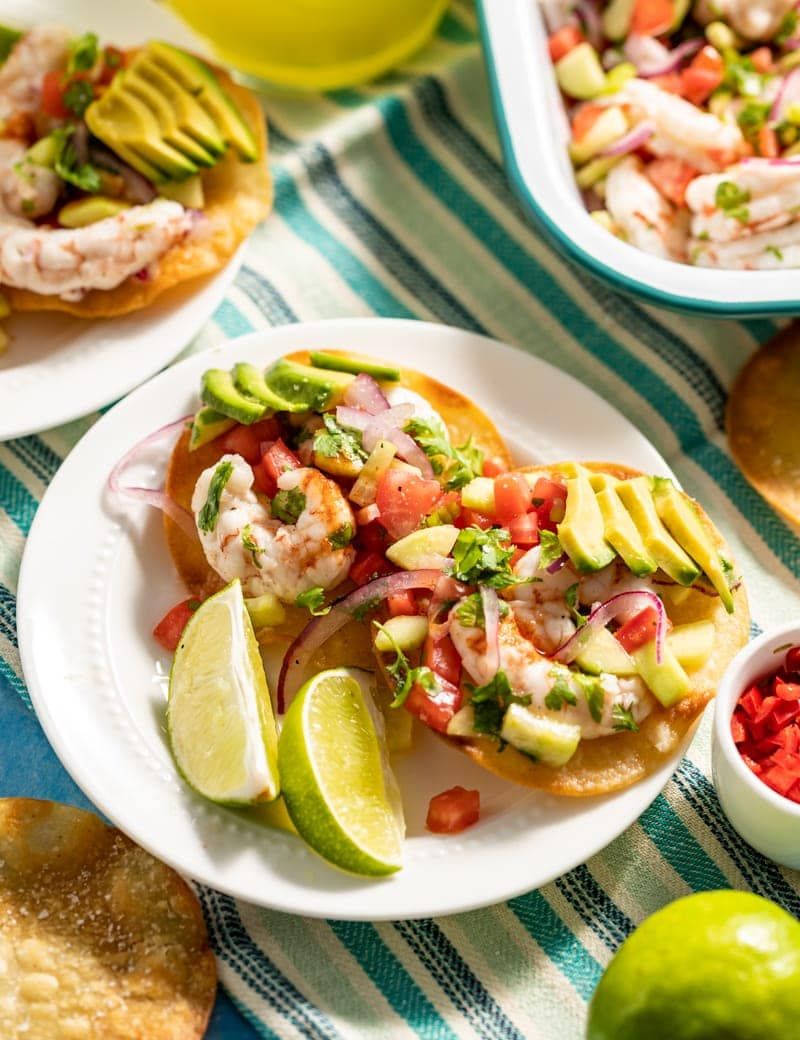 Mixed Seafood Ceviche Tostada