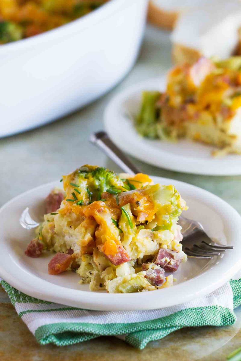 Ham and Cheese Breakfast Strata