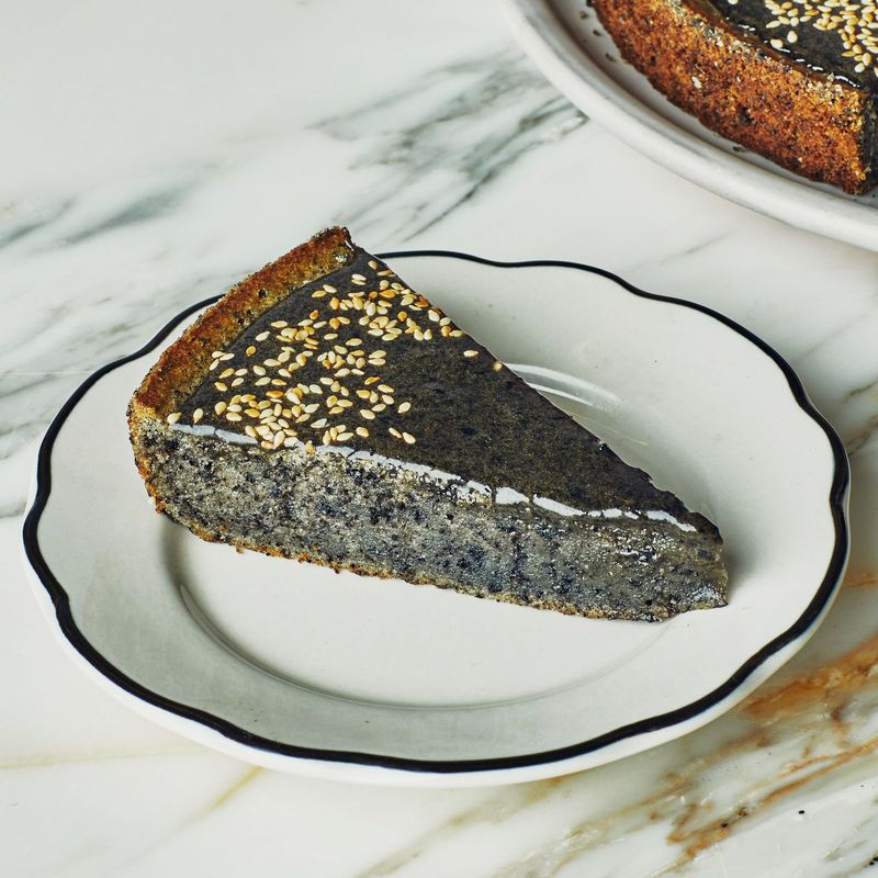 Black Sesame Honey Butter Cake