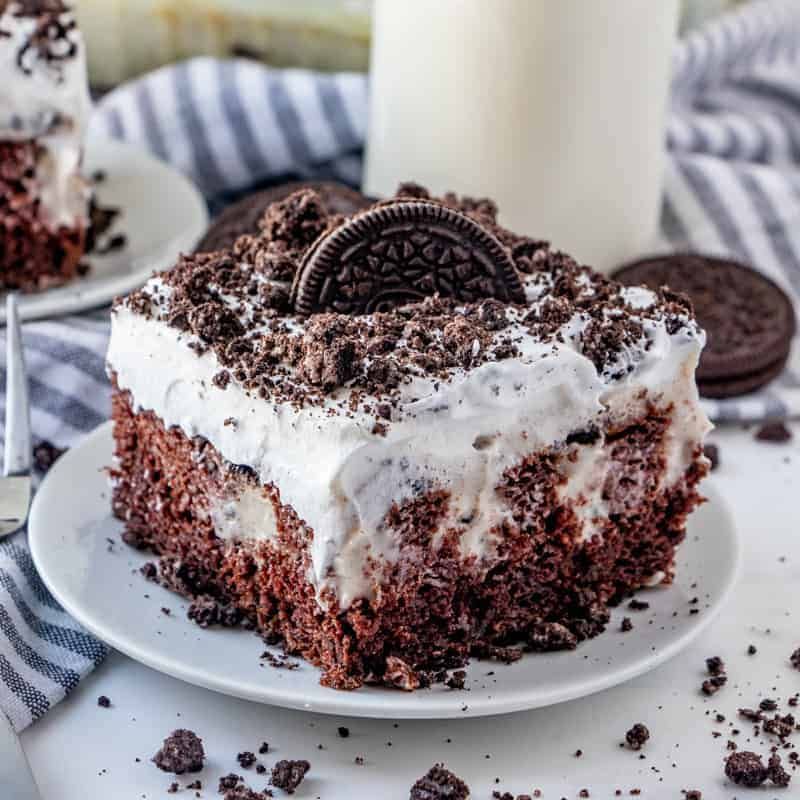 Oreo Poke Cake