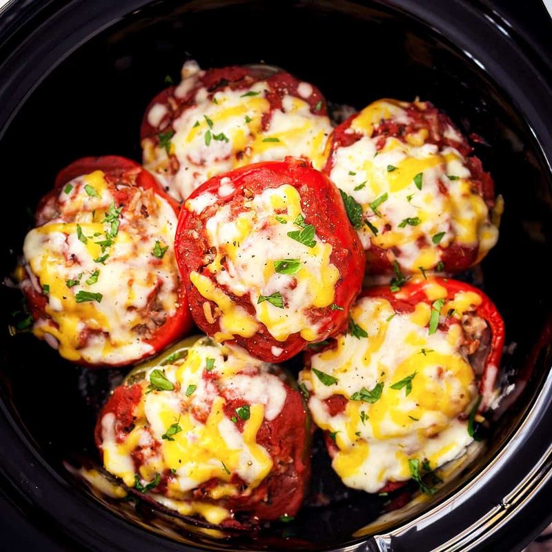 Crockpot Stuffed Peppers