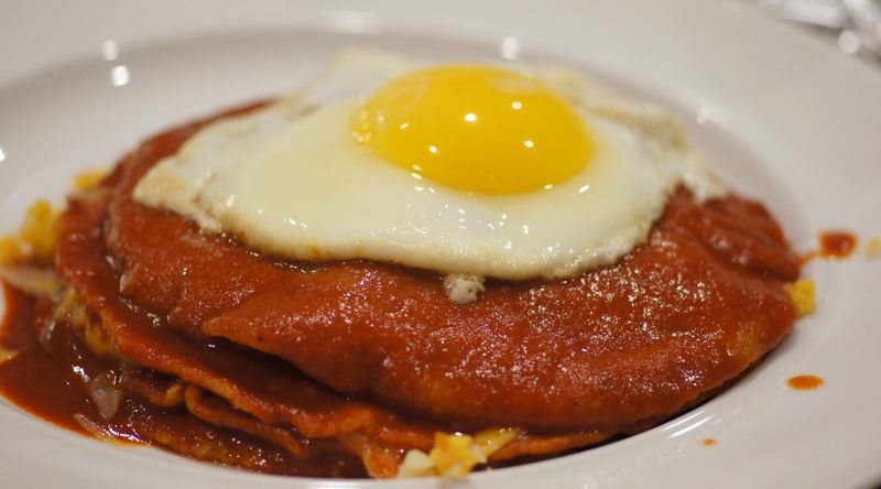 Sonoran-Style Flat Enchilada with Egg