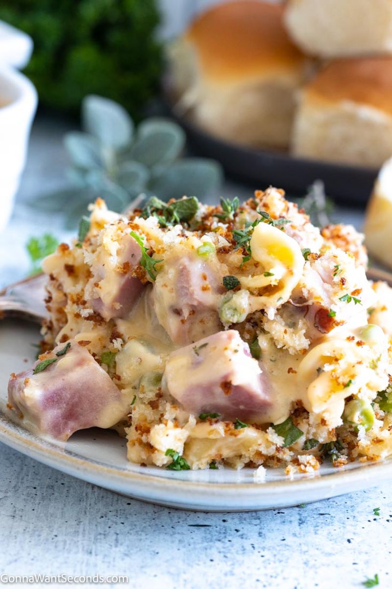 Ham and Swiss Noodle Bake