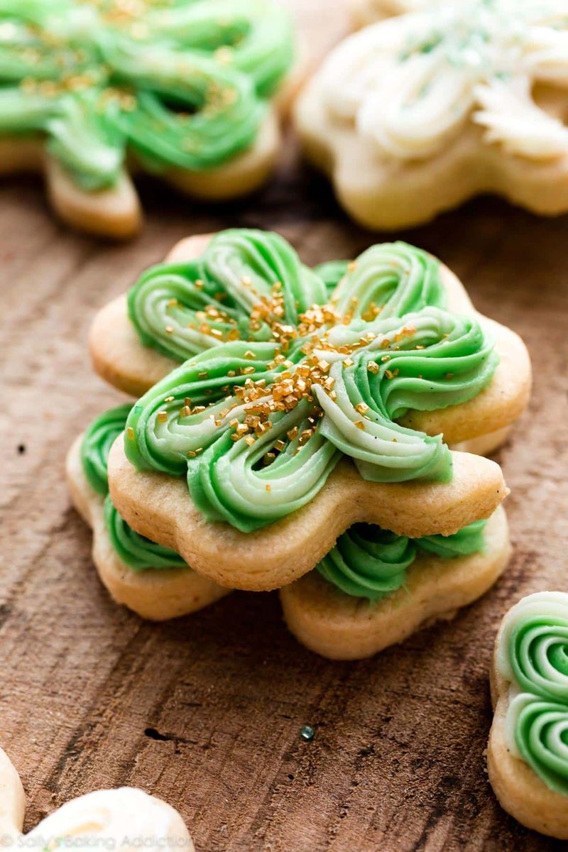 Shamrock Shortbread Cookies