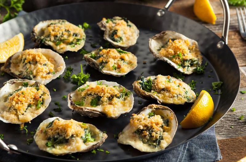Baked Oysters Rockefeller