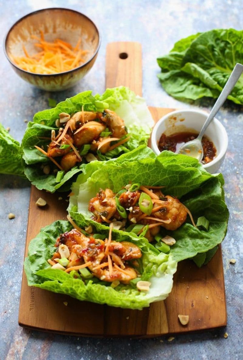 Teriyaki Chicken Lettuce Wrap