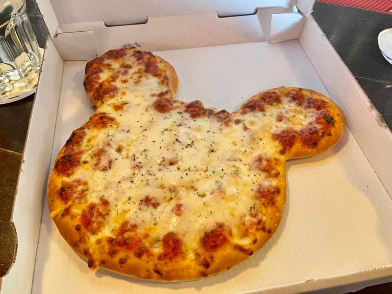 Mickey Shaped Pizza Slice
