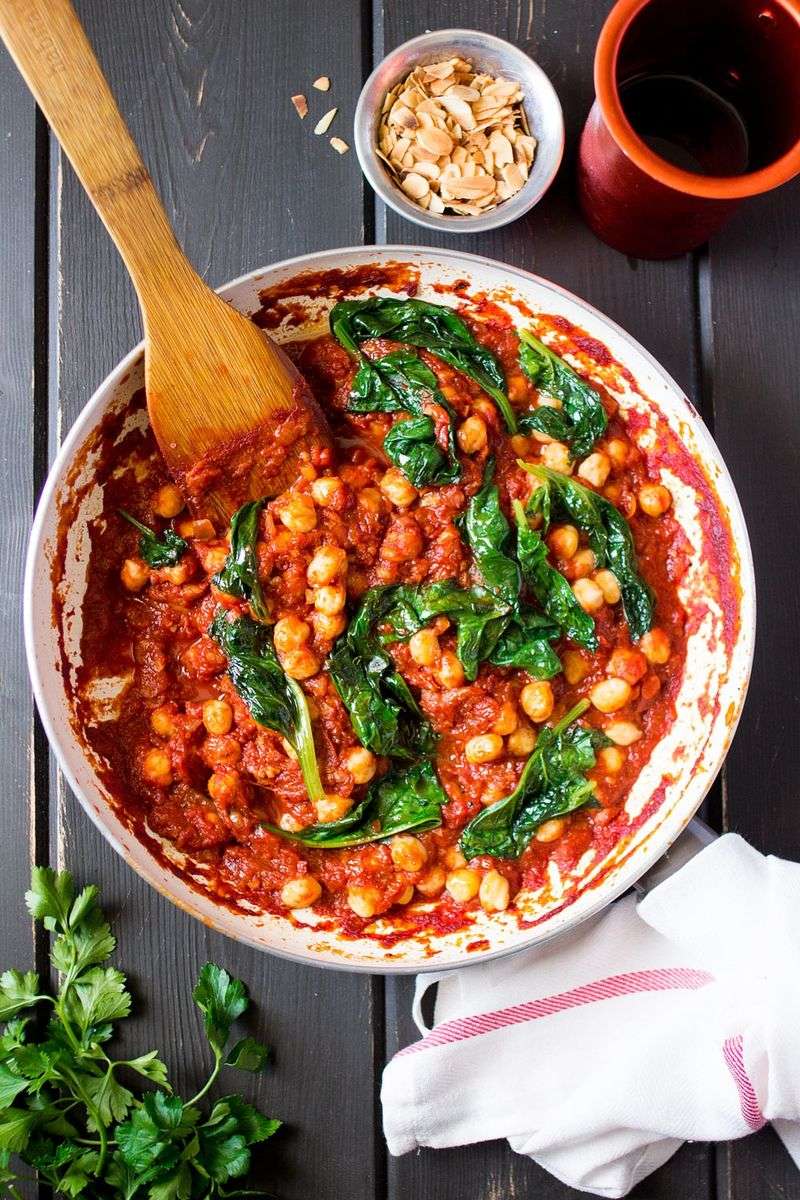Spanish Chickpeas and Spinach