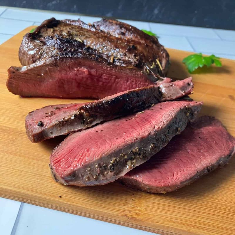 Beef Heart Steak With Tallow