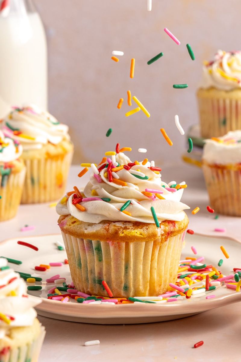 Funfetti-Style Vanilla Cupcakes