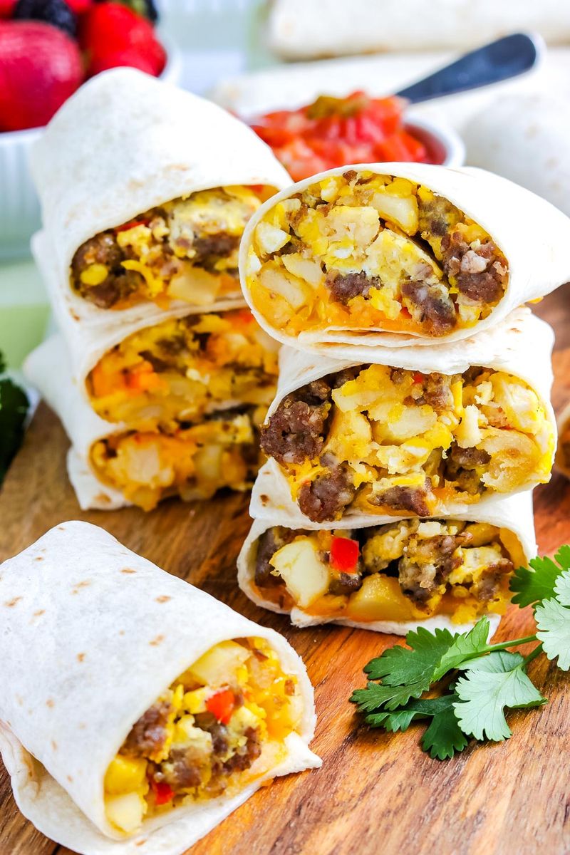 Breakfast Burritos (Freezer-Friendly)