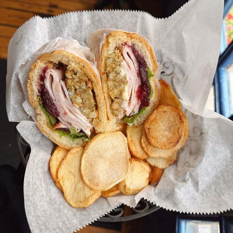 Garment District Turkey Cranberry Press