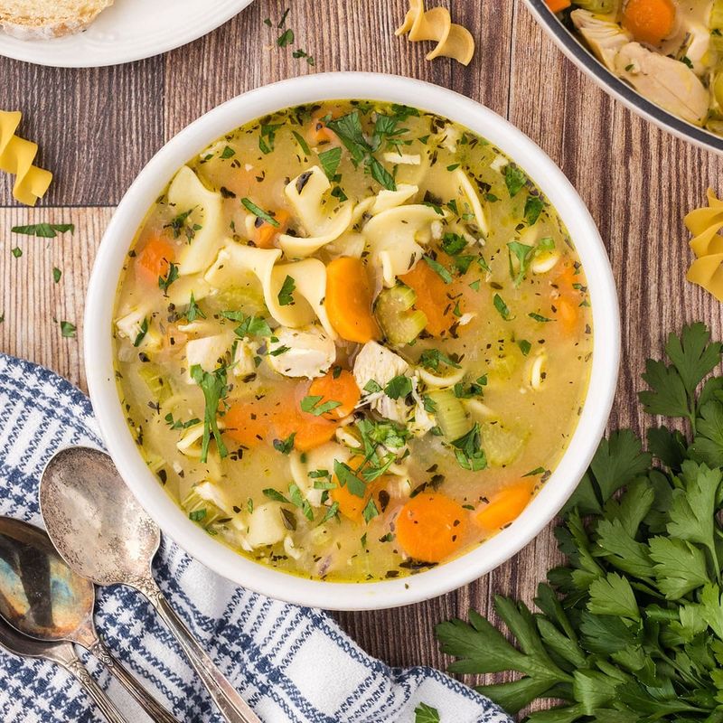 Chicken Noodle Soup (Rotisserie Shortcut)