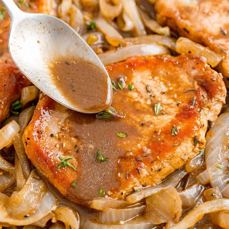 Pork Chops With Caramelized Onions