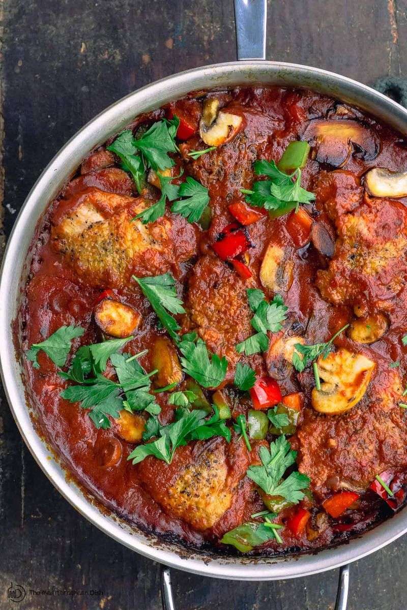 One-Pan Chicken Cacciatore