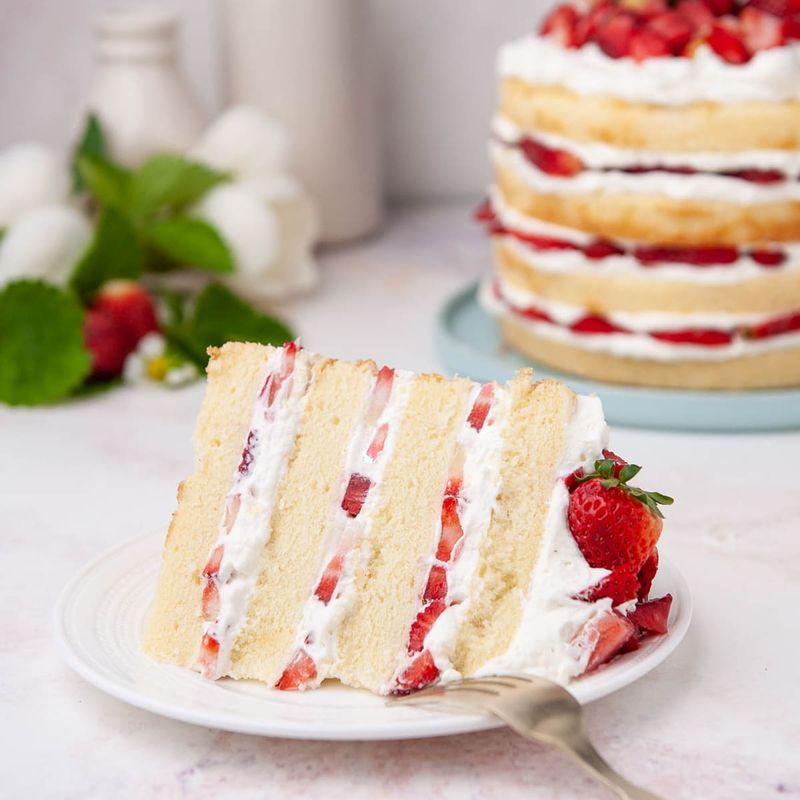 Strawberry Shortcake Layer Cake
