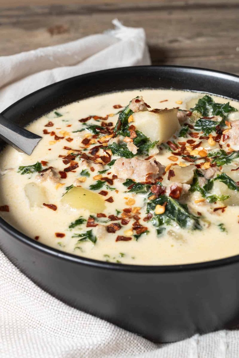 Potato, Sausage, And Kale Soup