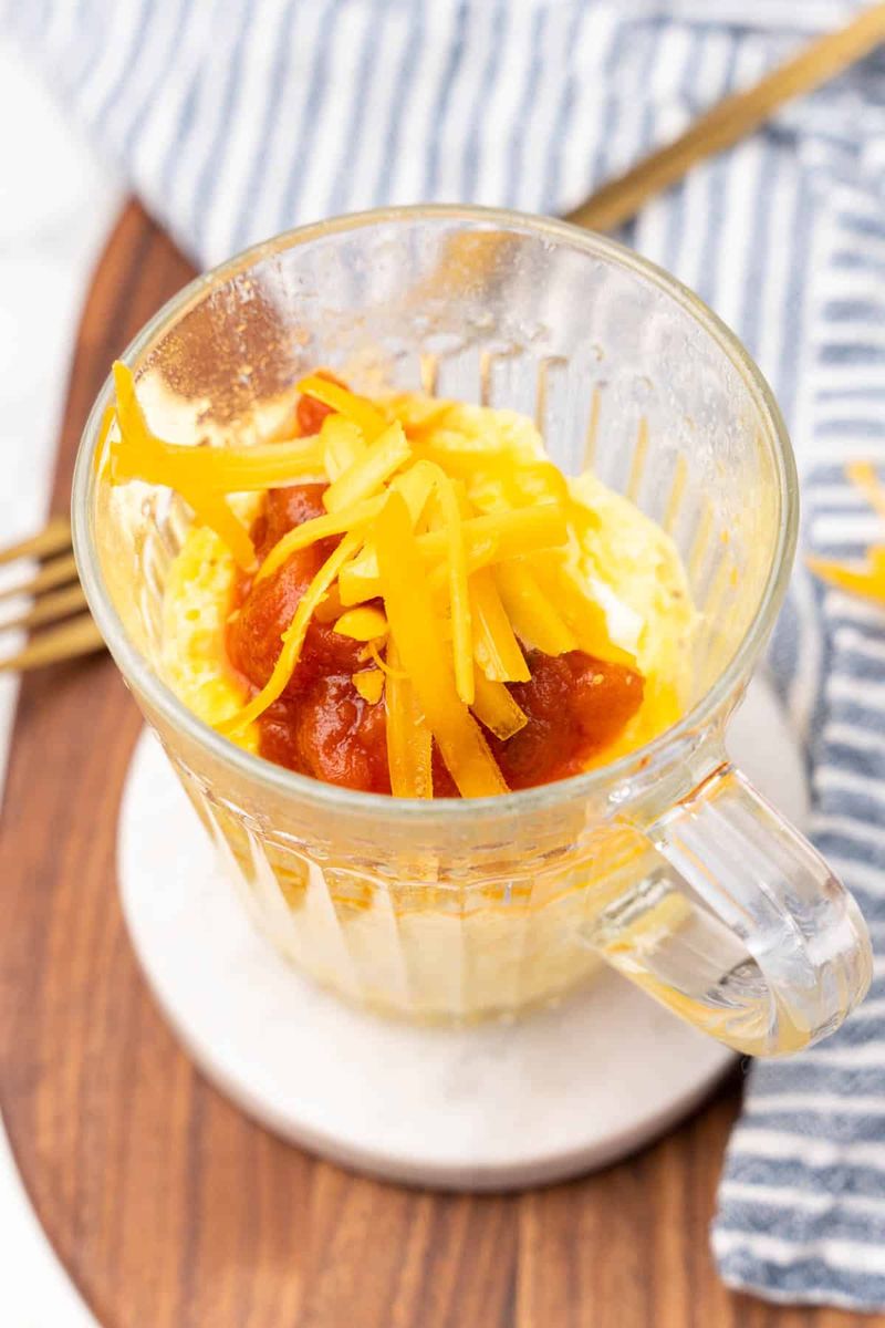 Salsa Microwave Eggs