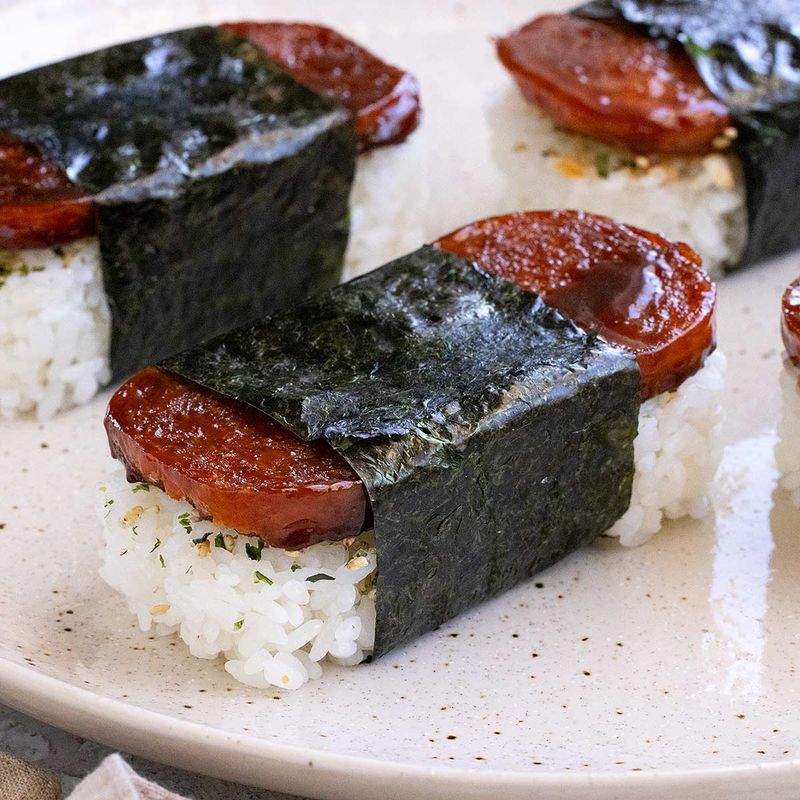 Hawaii — Spam Musubi (ABC Stores and grab-and-go counters)